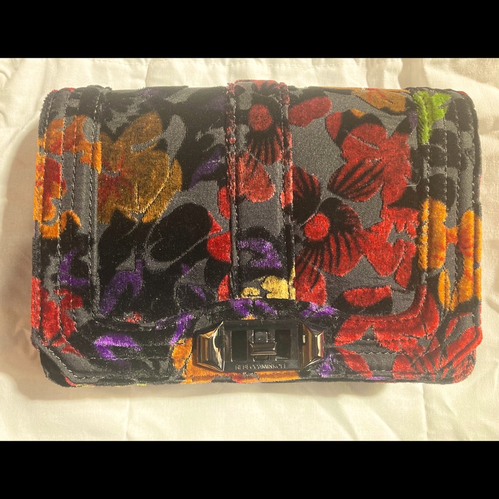 Rebecca Minkoff velvet floral crossbody